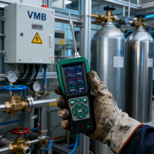 Tragbarer PID VOC-Gasanalysator für Benzol C6H6 und Toluol-Leckage-Erkennung Pumpensaugung 6-in-1-Monitor mit Datenprotokollierung - Product Image 1