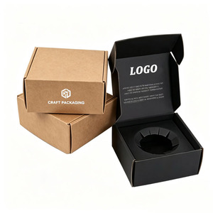 Custom Retail Logo <b>Mailing</b> Product Kraft Mailer <b>Box</b> Printed Corrugated Folding Shipping Packaging Cardboard <b>Box</b> - Product Image 2