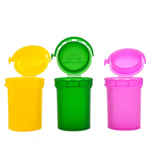 Wholesale 6D 13D 19 PP Plastic <b>Squeeze</b> Flip Cap Pop Top Vials Tubes Plastic Pop Top <b>Squeeze</b> <b>Bottle</b> for Storage Dry Flower - Product Image 2