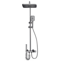 Débit d'eau à affichage numérique de haute qualité Ensemble de douche à effet pluie pour salle de bain Ensemble de colonne de douche