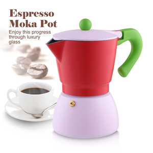 Cadeau de Noël : <span class=keywords><strong>Cafetière</strong></span> Moka Expresso en Aluminium 3, 6, 9 Tasses, Type Italien pour Plaque de Cuisson Gaz, Électrique, Induction, Logo Personnalisé - Product Image 2