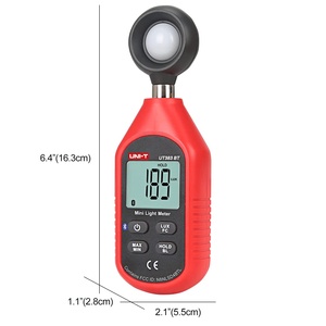 Medidor de luz Digital UNI-T UT383BT, medidor de Lumens, 0 ~ 199.900 Lux (0 ~ 18.500 FC), para velas de pie - Product Image 2