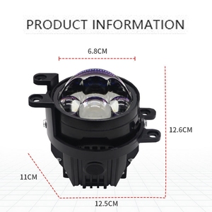 Cubierta <span class=keywords><strong>de</strong></span> <span class=keywords><strong>Faro</strong></span> Antiniebla para Toyota Corolla, Prado, Sienna, Crown RS, Proyector Láser 3D, Versión Mejorada - Product Image 5