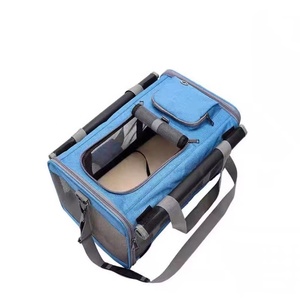 Pet arabası çantası kedi köpek seyahat çantası taşınabilir ve nefes evcil hayvan taşıyıcı torba, katlanabilir ve çıkarılabilir Pet haddeleme taşıyıcı çanta - Product Image 2