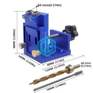 Heavy-Duty khoan Kit chính xác xiên lỗ định vị cho tủ làm <span class=keywords><strong>DIY</strong></span> Woodcraft gỗ công cụ làm việc - Product Image 3