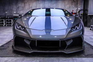 ชุดแต่งตัวถังรถยนต์ Lamborghini Huracan รุ่น V ชุดแต่งกันชนหน้า คาร์บอนไฟเบอร์ ชุดตกแต่งเสริม - Product Image 3