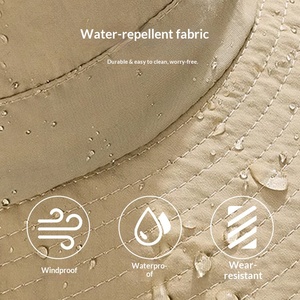 Chapeau de pêcheur réglable OEM à séchage rapide, respirant, imperméable, résistant aux insectes, coupe-vent, bicolore, pour homme, idéal pour le sport - Product Image 4