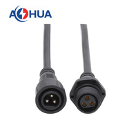 Capteur de scooter 3Pin Led connecteur de fil M16 sur-moule mâle femelle vis en plastique amarrage IP65 prise étanche câble en PVC moulé