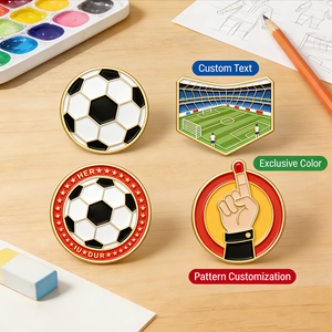 Pin Enamel Kustom Musim Sepak Bola <span class=keywords><strong>2026</strong></span>, Souvenir, Lencana Logam Berlapis Elektro <span class=keywords><strong>2026</strong></span>, Pin Sepak Bola - Product Image 6