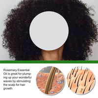 Huile de croissance rapide des cheveux à base de romarin naturel, marque privée, pour femmes noires, produit indien en gros