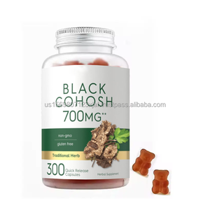 Complément alimentaire en gommes à l'extrait de racine de cohosh noir biologique ASAP OEM pour la santé de la ménopause chez les femmes adultes, qualité alimentaire - Product Image 4