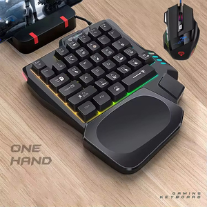 One-handed Gaming Keyboard Mechanical Feel Chicken Throne Keyboard <b>Mouse</b> Set Mobile Game Peripherals - Product Image 3