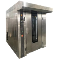 Horno de doble rejilla a gas y vapor con rotación de aire caliente para panadería comercial y pan pita