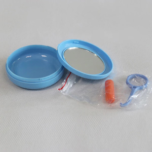 Plastic <b>Denture</b> Case With Two Compartments Portable Storage For Teeth Retainer And Orthodontic Appliances - Product Image 2
