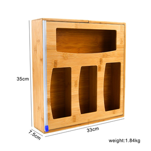 Ziplock Bag Storage Organizer - Expandable Kitchen Drawer Organizer for Food Storage Bag