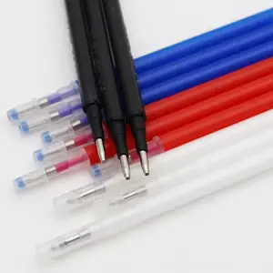 Rotulador de tinta de Gel de seis colores de alta calidad, bolígrafo de recarga borrable, transferencia sensible al calor, bolígrafo borrable, frotamiento, escritura de plástico de 1,0mm