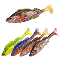 Leurre souple de pêche au bar The Brave Sports, lot de 3, en PVC, 15g, coulant, réaliste, grand format, pour eau douce, transfrontalier