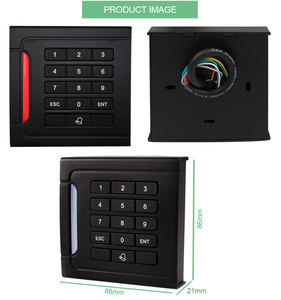 Control de acceso con contraseña <span class=keywords><strong>RFID</strong></span> con teclado <span class=keywords><strong>RFID</strong></span> Wiegand 26/34 Proximity 125kHz/13,56 MHz Lector de tarjetas Precio de fábrica 125Khz lector - Product Image 6