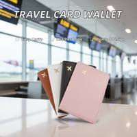 Dompet Paspor Kartu Nama Buatan Tangan Harga Pabrik Wanita/Pria Kulit PU Penutup Perjalanan Tempat Kartu Kredit Hadiah Promosi