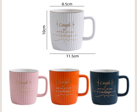 Grosir Set Hadiah Valentine Pernikahan Mewah Handuk Bunga 300Ml Set Kotak Hadiah Mug Kopi Keramik untuk Wanita