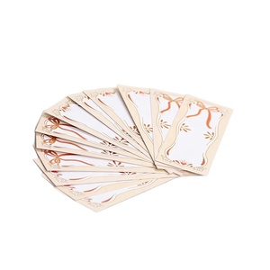 Segnalibri di Lusso Personalizzati con Lamina d'Oro, Segnalibri Artistici in Carta Pregiata, Stampa Offset con Laminazione, 14,8x5,2cm, per Biglietti d'Auguri - Product Image 2