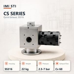 ชุดปล่อยลมเร็วแบบนิวแมติกอะลูมิเนียม IMI STI CS ซีรีส์ สำหรับแอคชูเอเตอร์ น้ำมัน แก๊ส เคมีปิโตรเคมี - Product Image 3