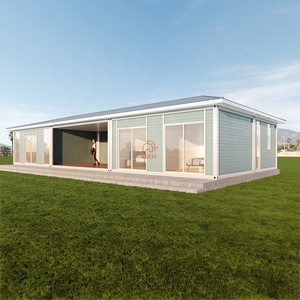 Villa Modulaire Préfabriquée sur Mesure <span class=keywords><strong>en</strong></span> Usine, Toit <span class=keywords><strong>en</strong></span> Croupe, Facile à Installer, <span class=keywords><strong>Maison</strong></span> Conteneur 5 <span class=keywords><strong>en</strong></span> 1 à Plancher Plat pour le Guyana - Product Image 2