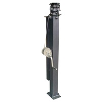 Mât télescopique électrique de 6 mètres avec moteur 12V 24V pour remorque solaire, tour d'éclairage solaire, levage des caméras