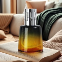 Lampe à parfum catalytique en verre OEM personnalisée, capacité 200 ml, diffuseur d'aromathérapie sans flamme pour la maison, l'hôtel et la décoration commerciale