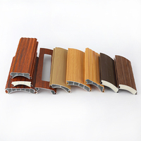 Profilé en aluminium personnalisé Profilé extrudé en aluminium à grain de bois de couleur bois
