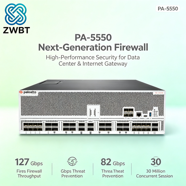 New Palo Alto PA-5550 Firewall Appliance-High Performance NGFW with 127 Gbps Throughput in Stock