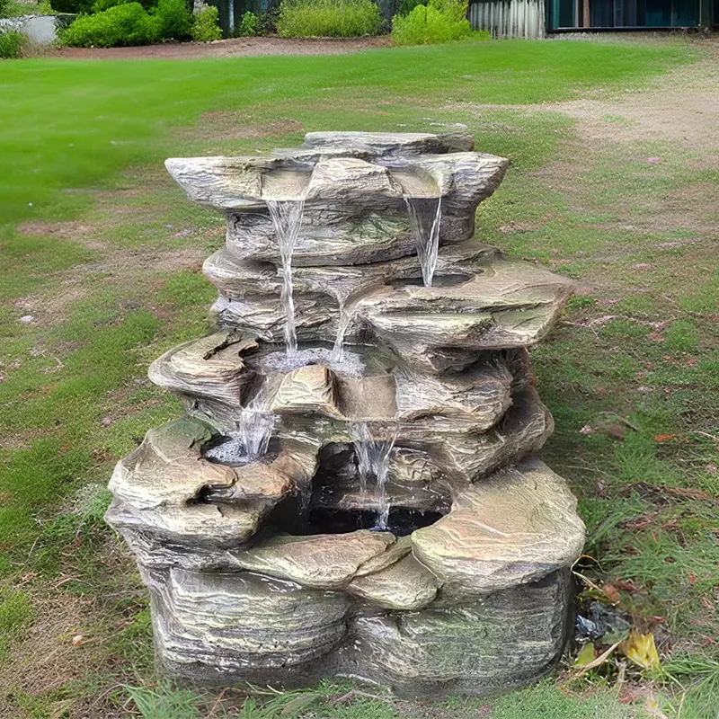 Vendita calda di roccia di montagna fontana di acqua all'ingrosso per la decorazione del giardino