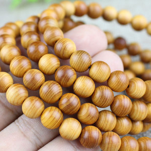 Yuanbao Cypress Wood Prayer Beads 108pcs 0.8cm Treated High Oil <b>Red</b> Material Unisex <b>Bracelet</b> For Religious Ceremonies - Product Image 1