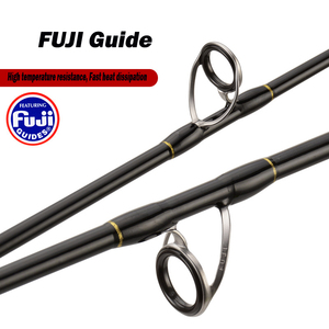 Cần câu FUJI 2023 1.8m 1.98m 1.5 khúc 100g-300g cần câu tay quay lực mạnh cao cấp thân carbon câu rê câu jig chậm - Product Image 3