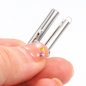 보석 발견 및 매력 구슬을위한 방수 스테인레스 스틸 카라비너 비드 체인 튜브 걸쇠 배럴 - Product Image 4