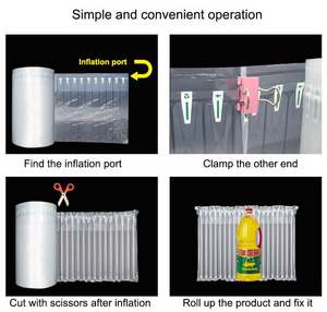 Emballage express 30 35 40CM, coussin antichoc, matériau de colonne d'air gonflable, film anti-collision, sac à bulles - Product Image 5