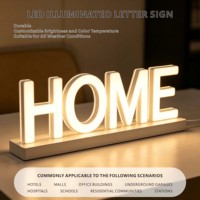 Lettres en relief 3D personnalisées avec éclairage LED, lettres publicitaires éclairées à fixer au mur pour les devantures de magasins et les bureaux