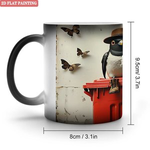 Sublimation Shop Blank Mug 11oz Frosted Black <b>Ceramic</b> Heat Activated <b>Cup</b> - Product Image 1