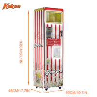 Distributeur automatique de pop-corn entièrement à air chaud Machine à pop-corn aromatisée à pièces Acheter un produit en forme