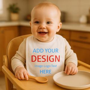 Baberos de Bebé de Poliéster TPU Sublimables Personalizados ZZB para Impresión por Sublimación, Diseño Personalizado con Texto - Product Image 2