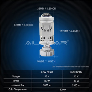 Đèn pha <span class=keywords><strong>LED</strong></span> chiếu xa chiếu gần công suất cao, thấu kính chiếu sáng mạnh mẽ, bóng đèn H4, đèn pha <span class=keywords><strong>LED</strong></span> mini, đèn pha <span class=keywords><strong>LED</strong></span> chiếu sáng - Product Image 5