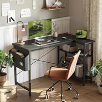 Bureau d'ordinateur pour la maison, en forme de L, avec éclairage LED RVB, bureau de jeu extensible avec un design unique et des fonctionnalités élégantes