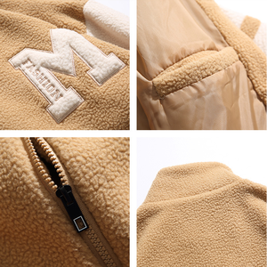 Hochwertige Herren jacken Baseball Winter jacke Herren Mit Baumwolle Bestickte Fleece jacke - Product Image 6