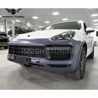 Kit carrosserie haute performance pour Porsche Cayenne 958.2 2015-2017 au style 9Y0 Turbo 2018+ : pare-chocs avant, grilles LED, passages de roues