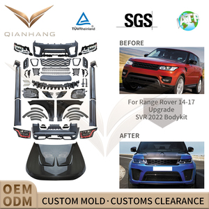 Kit carrosserie style <span class=keywords><strong>SVR</strong></span> pour L494 2014-2017 à <span class=keywords><strong>2022</strong></span> avec capot, conversion facelift, pare-chocs avant et arrière, jupes latérales - Product Image 2