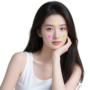 Patchs Hydrocolloïdes Anti-Acné Respirants et Imperméables en Forme d'Étoile Colorés avec Étui Miroir Portable - Product Image 4