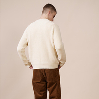 Pull-over en laine mérinos pour homme, élégant et personnalisé, en tricot uni, hauts en maille, pulls en cachemire pour homme