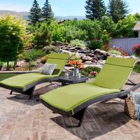 Chaise de plage pour piscine extérieure Chaise longue en rotin PE