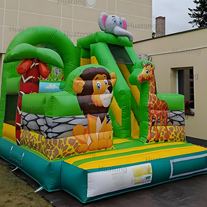 Sư Tử Ngoài Trời Đảng Jumper Trampoline hupfburg Trẻ Em Lâu Đài <span class=keywords><strong>Bouncy</strong></span> Và Trượt Động Vật <span class=keywords><strong>Inflatable</strong></span> Rừng Lâu Đài <span class=keywords><strong>Bouncy</strong></span> - Product Image 1