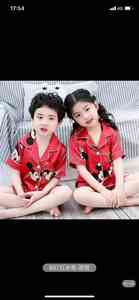 Vêtements de nuit d'été pour enfants T-shirt à manches courtes Pantalon long Cartoon Girls Pajamas Sets Printed Boys' Homewear 2piecs Nighty - Product Image 2